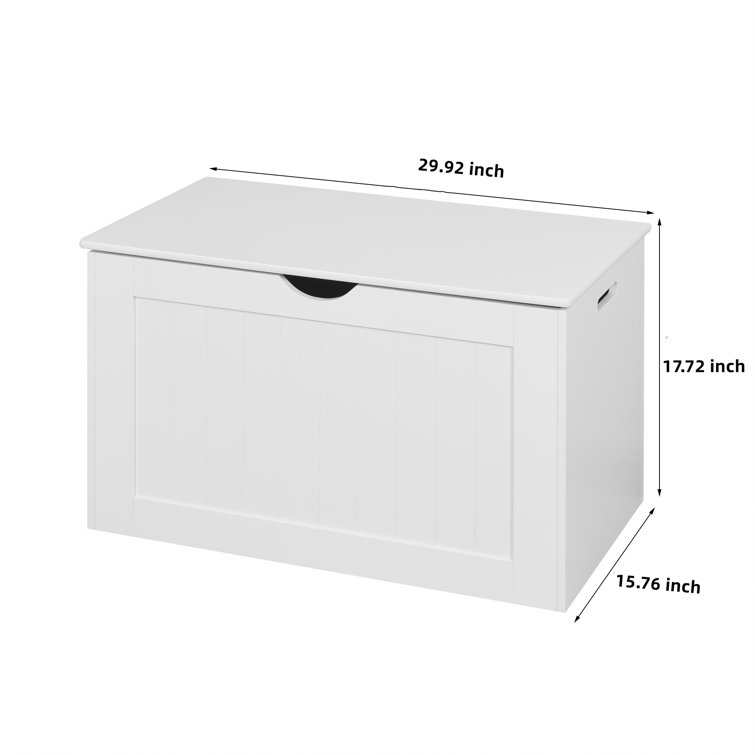 Toy chest white best sale wood